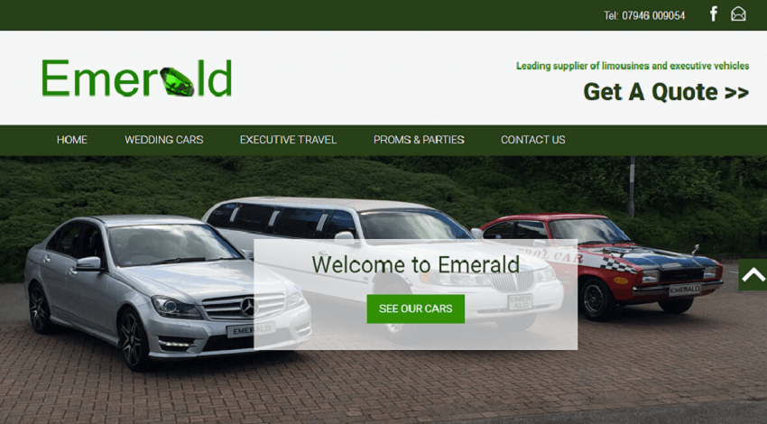 Emerald Limousines Website