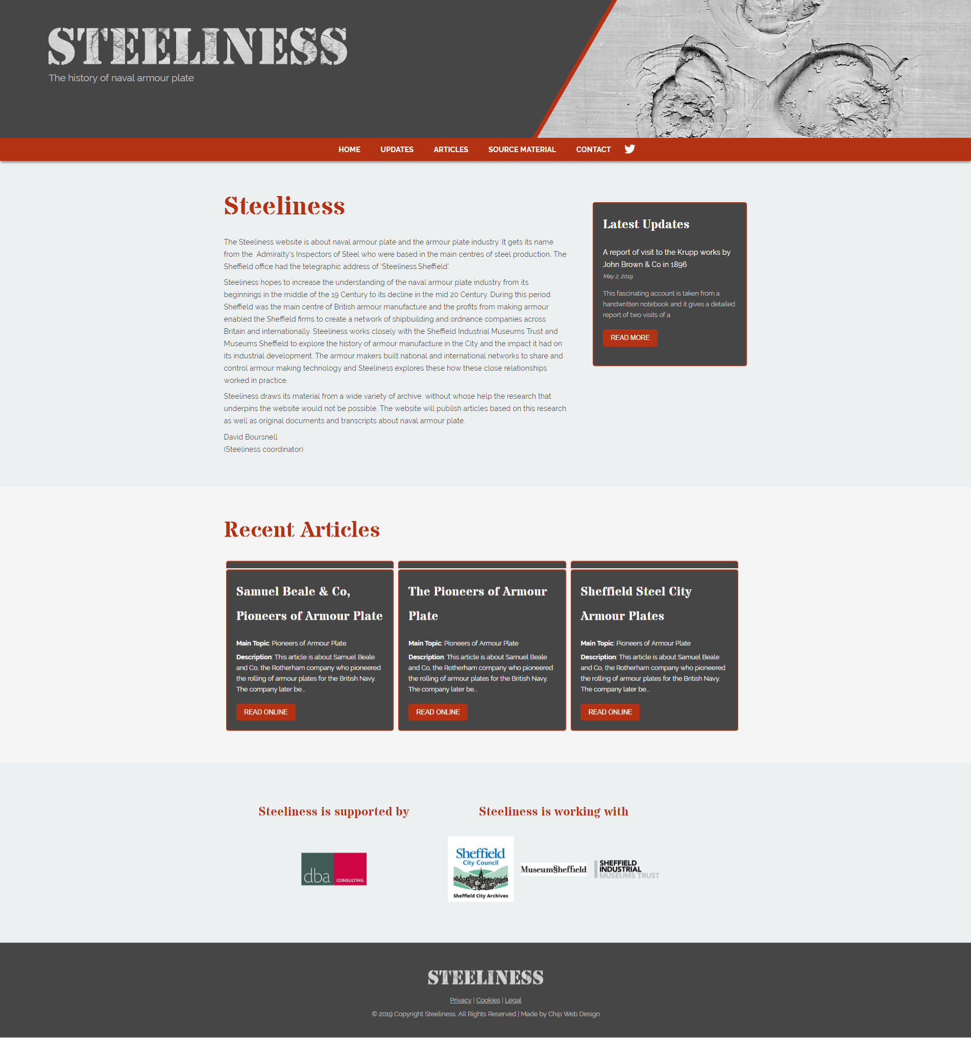 Steeliness website